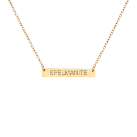 Spelmanite Bar Necklace